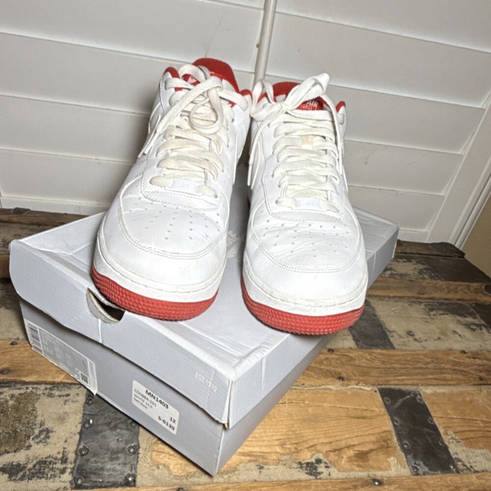 Nike Air Force 1 '07 1 Low Top White/University Red Sneaker CD0884-101